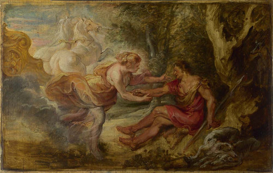 aurora abducting cephalus by P.P. Rubens, 12x8" (A4) Poster