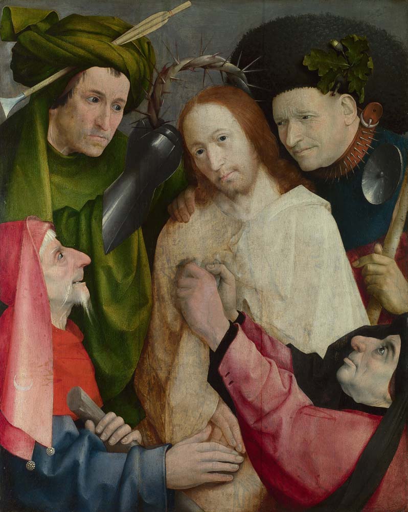 christ mocked by Hieronymus Bosch, 12x8" (A4) Poster