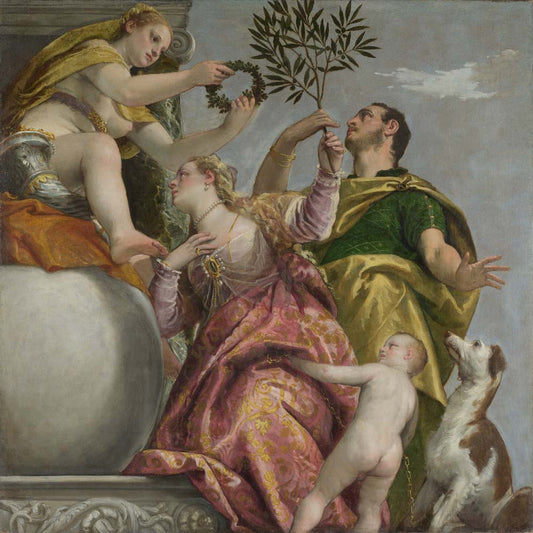 happy union by Paolo Veronese, ca.1575, 12x8" (A4) Poster