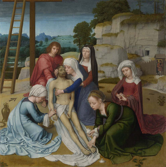 lamentation by Gerard David,1515-23, 12x8" (A4) Poster