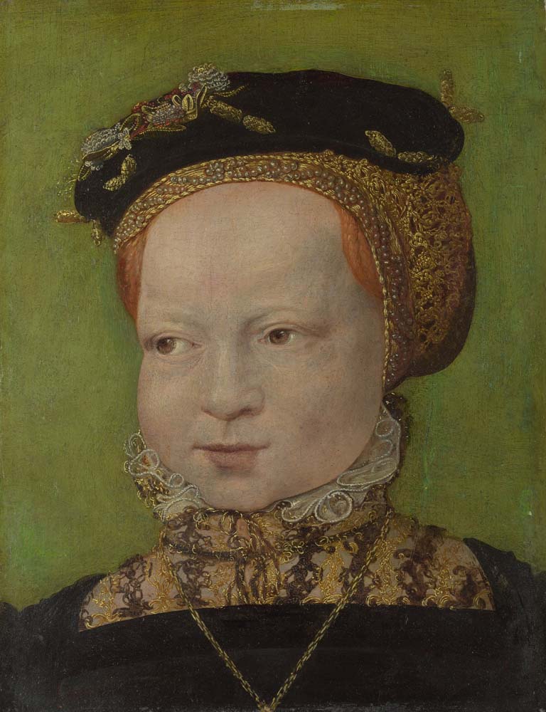 portrait of a girl by J. Seisenegger, 12x8" (A4) Poster
