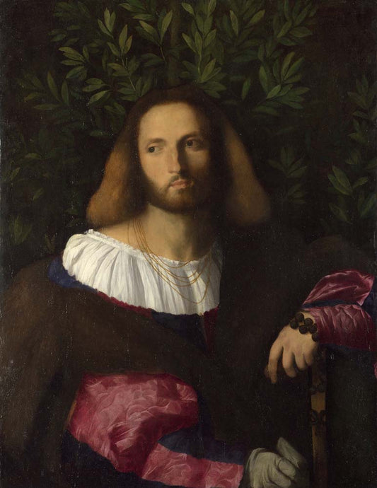 portrait of a poet Palma Vecchio, ca..1516, 12x8" (A4) Poster