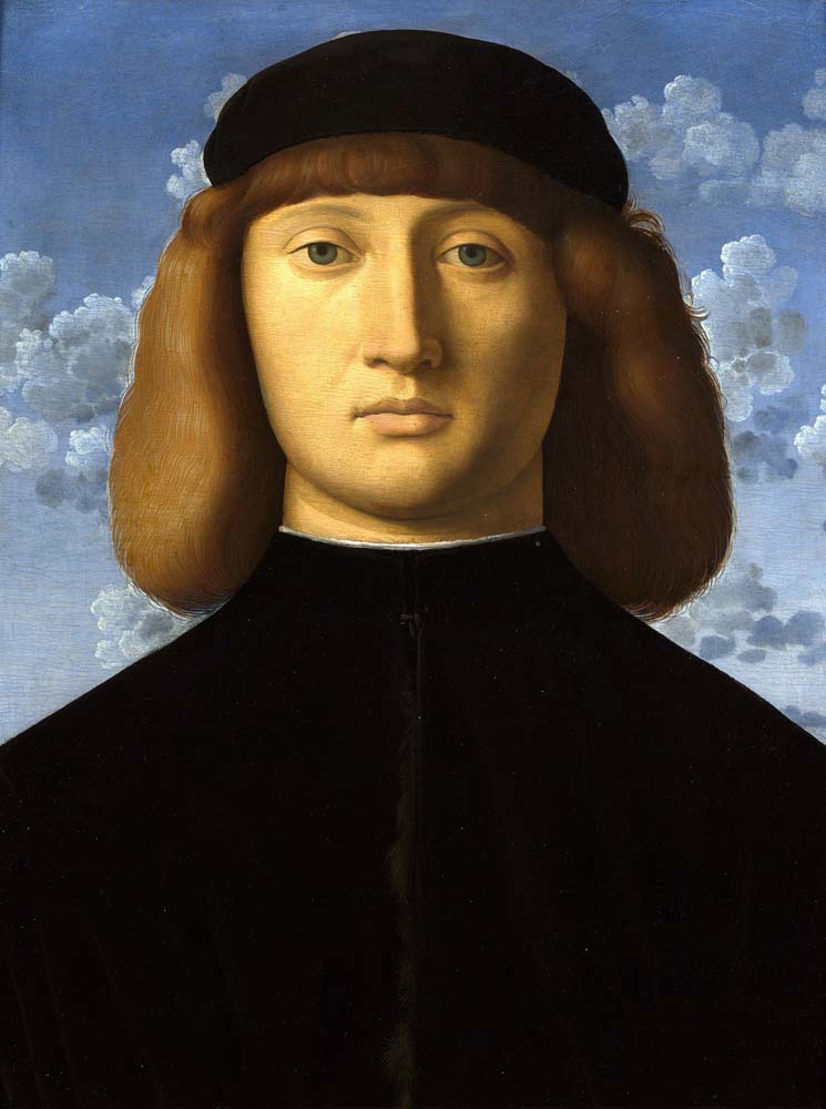portrait of a young man by V. Catena, 12x8" (A4) Poster