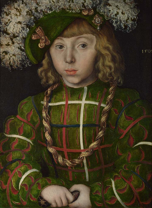 portrait of johann friedrich by L.Cranach, 12x8" (A4) Poster