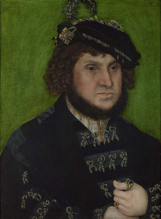 portrait of johann by L.Cranach (Elder), 12x8" (A4) Poster