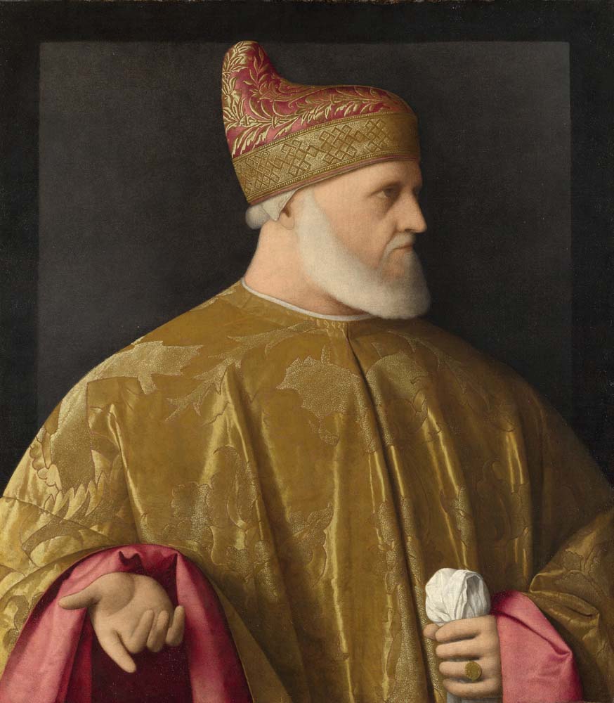 portrait of doge by Vincenzo Catena, 12x8" (A4) Poster