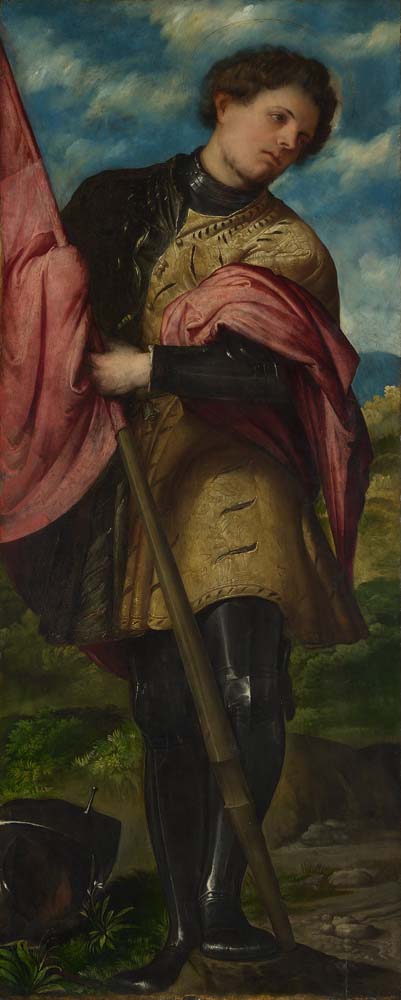 saint alexander by G.Romanino,ca.1524, 12x8" (A4) Poster