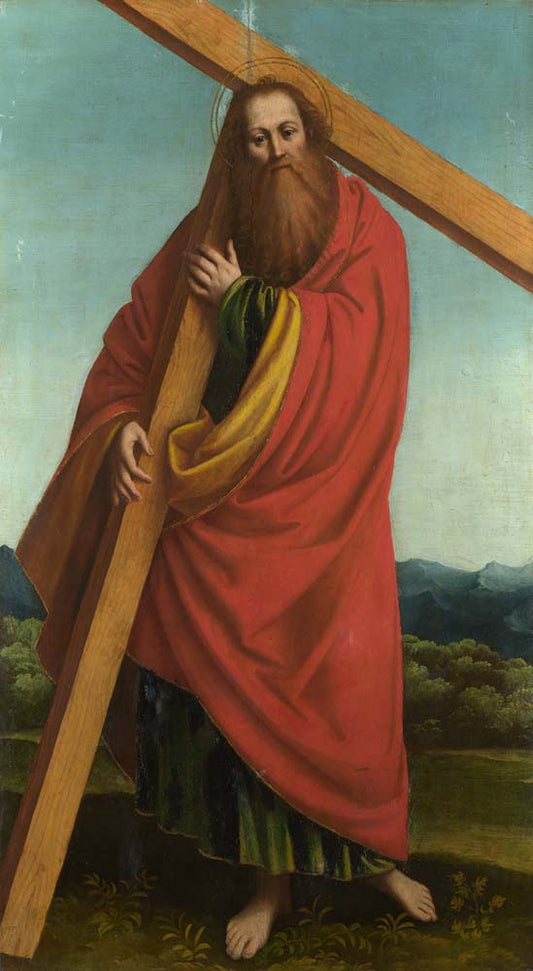 saint andrew by Gaudenzio Ferrari, 12x8" (A4) Poster