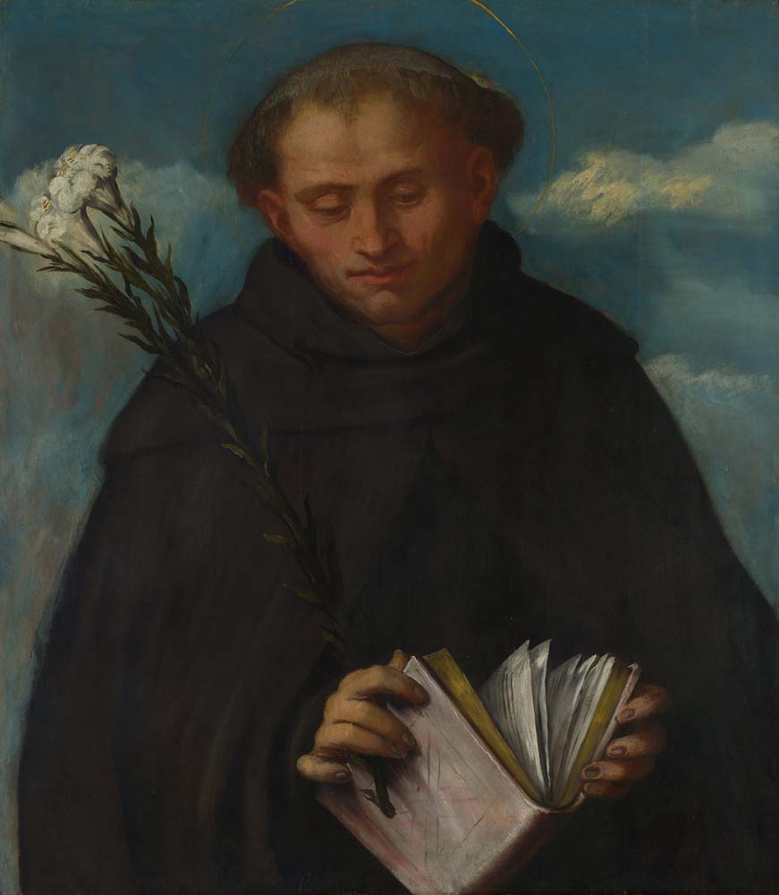 saint filippo benizzi by G. Romanino, 12x8" (A4) Poster