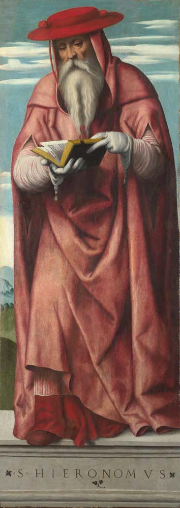 saint jerome by Moretto da Bresca, 12x8" (A4) Poster