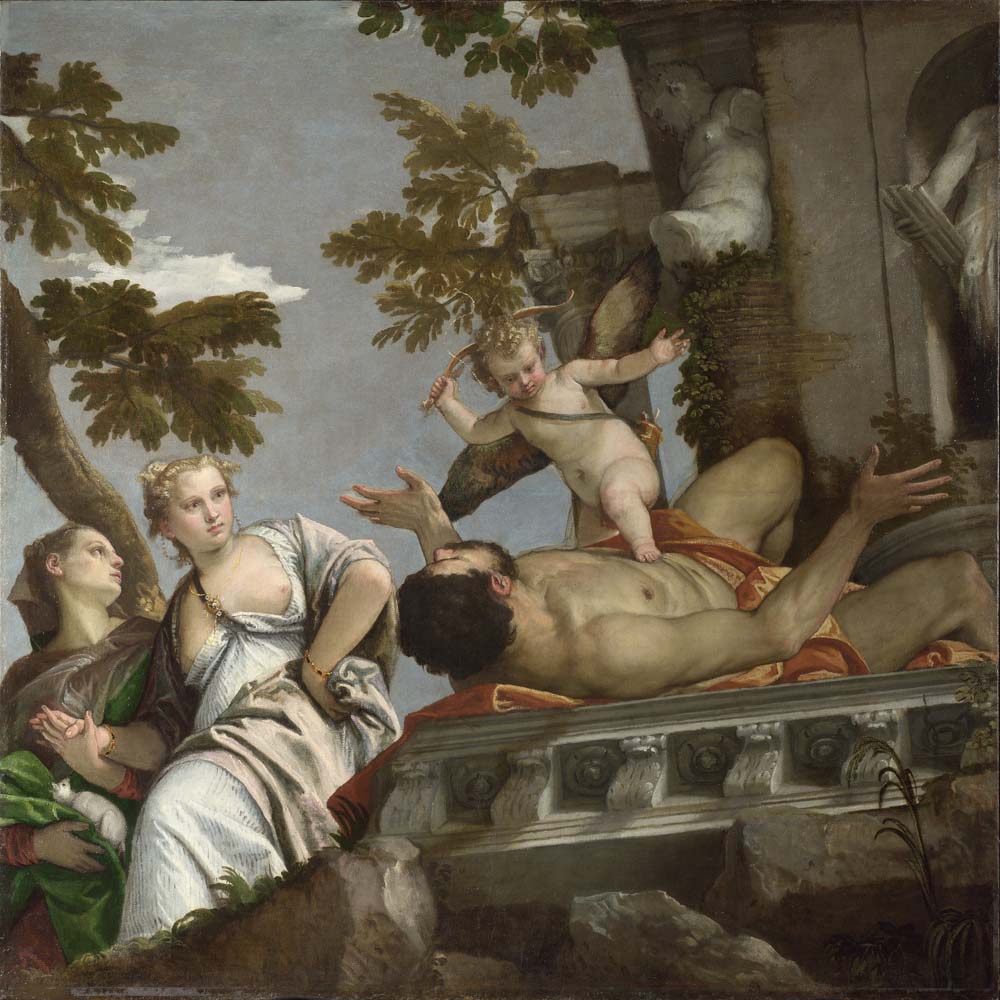 scorn by Paolo Veronese, ca.1575, 12x8" (A4) Poster