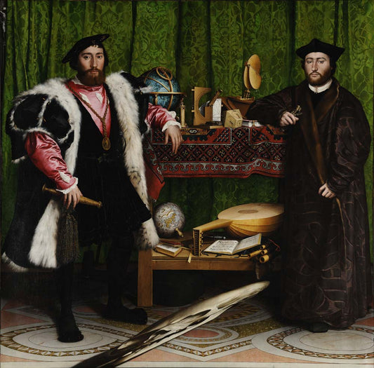 the ambassadors by Hans Holbien (younger), 12x8" (A4) Poster