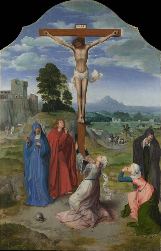 the crucifixion by Q. Massys, ca.1515, 12x8" (A4) Poster