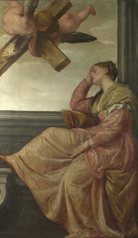 dream of st helena by Paolo Veronese, 12x8" (A4) Poster