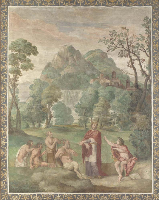 the judgement of midas by Domenichino & assistants, 12x8" (A4) Poster