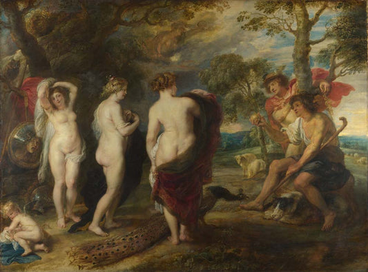 the judgement of paris by P.P.Rubens, 12x8" (A4) Poster