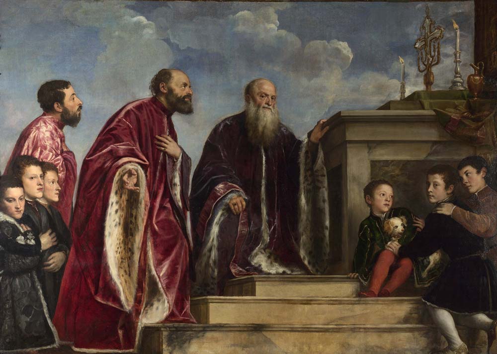 the vendramin family by Titian, ca.1540-45, 12x8" (A4) Poster