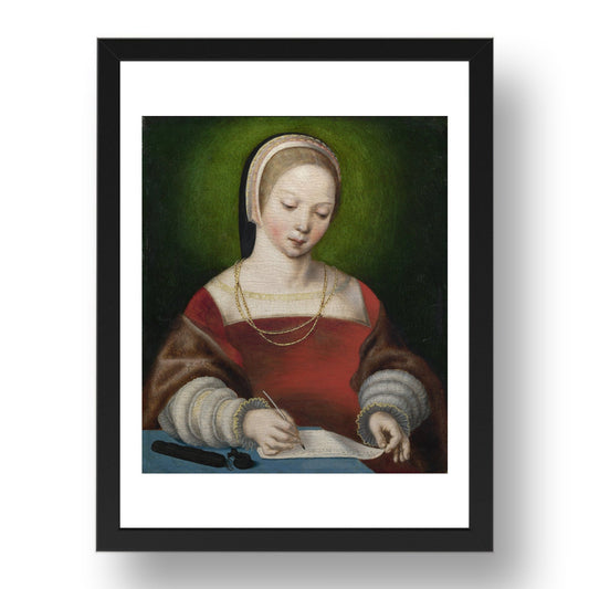Netherlandish: A Girl Writing, Poster in 17x13"(A3) Frame