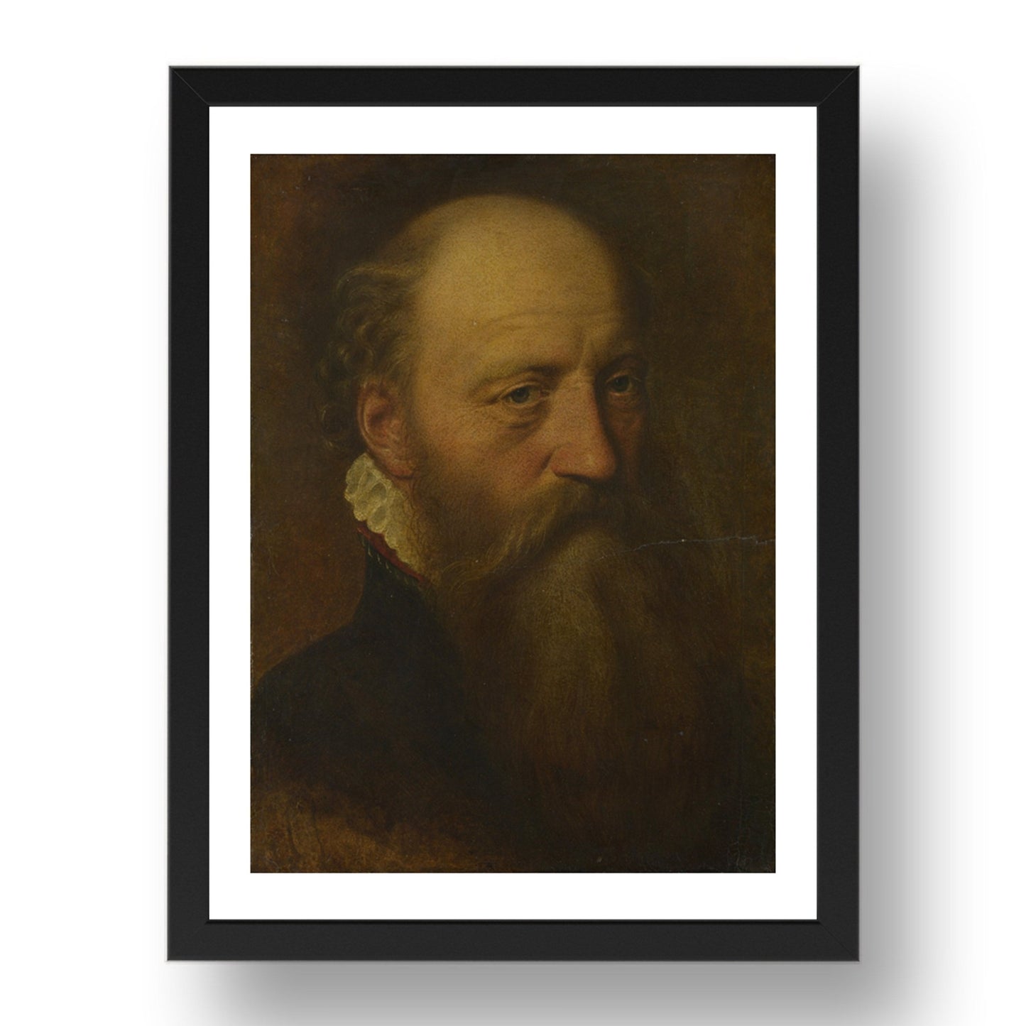 Netherlandish: Portrait of a Bearded Man, Poster in 17x13"(A3) Frame