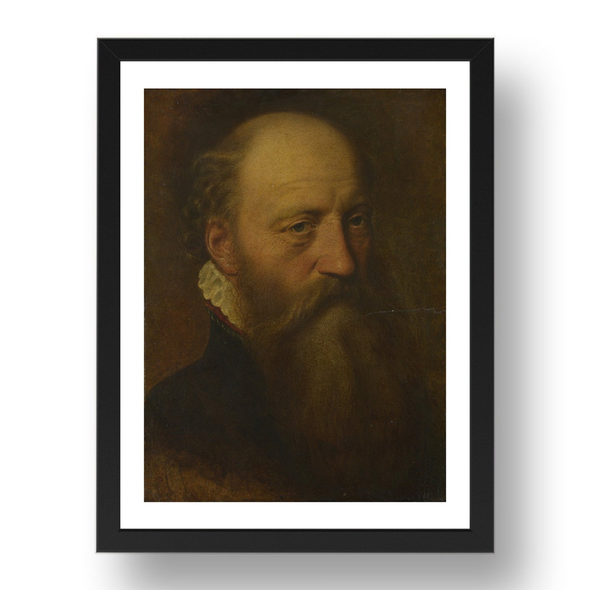 Netherlandish: Portrait of a Bearded Man, Poster in 17x13"(A3) Frame