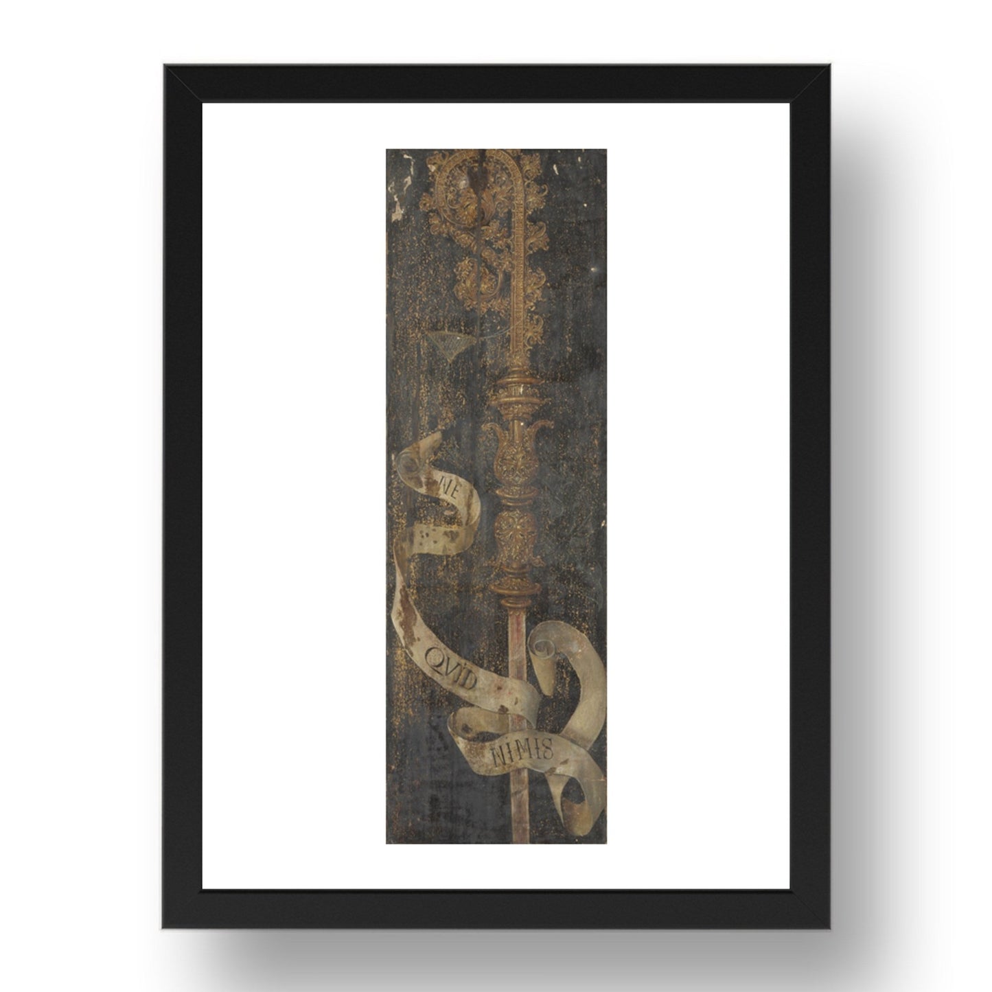 Netherlandish: Saint Ambrose with Ambrosius van Engelen, Poster in 17x13"(A3) Frame