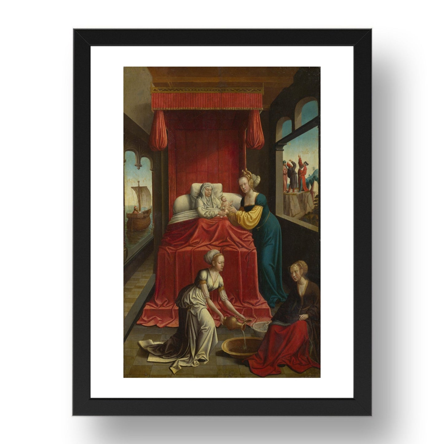 Netherlandish: The Birth of the Virgin, Poster in 17x13"(A3) Frame