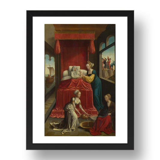 Netherlandish: The Birth of the Virgin, Poster in 17x13"(A3) Frame