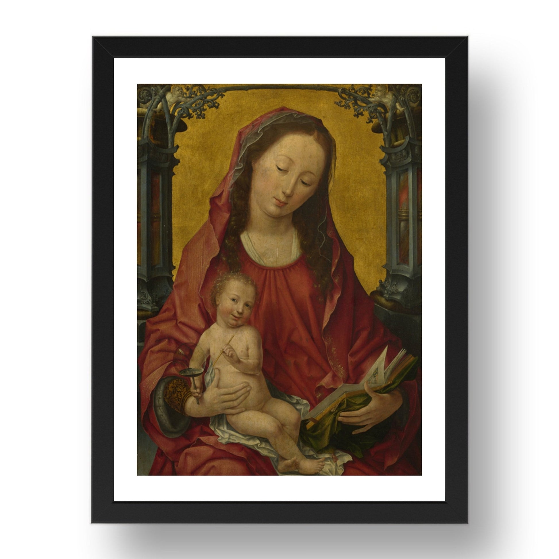 Netherlandish: The Virgin and Child, Poster in 17x13"(A3) Frame