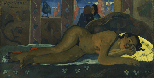 Nevermore by Paul Gauguin, vintage art, modern poster print