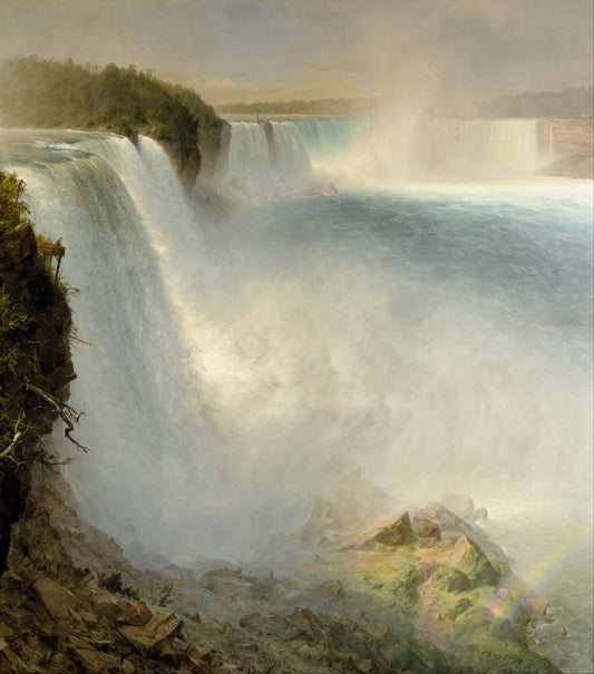 Niagara Falls by Frederic Edwin Church, vintage art, modern poster print