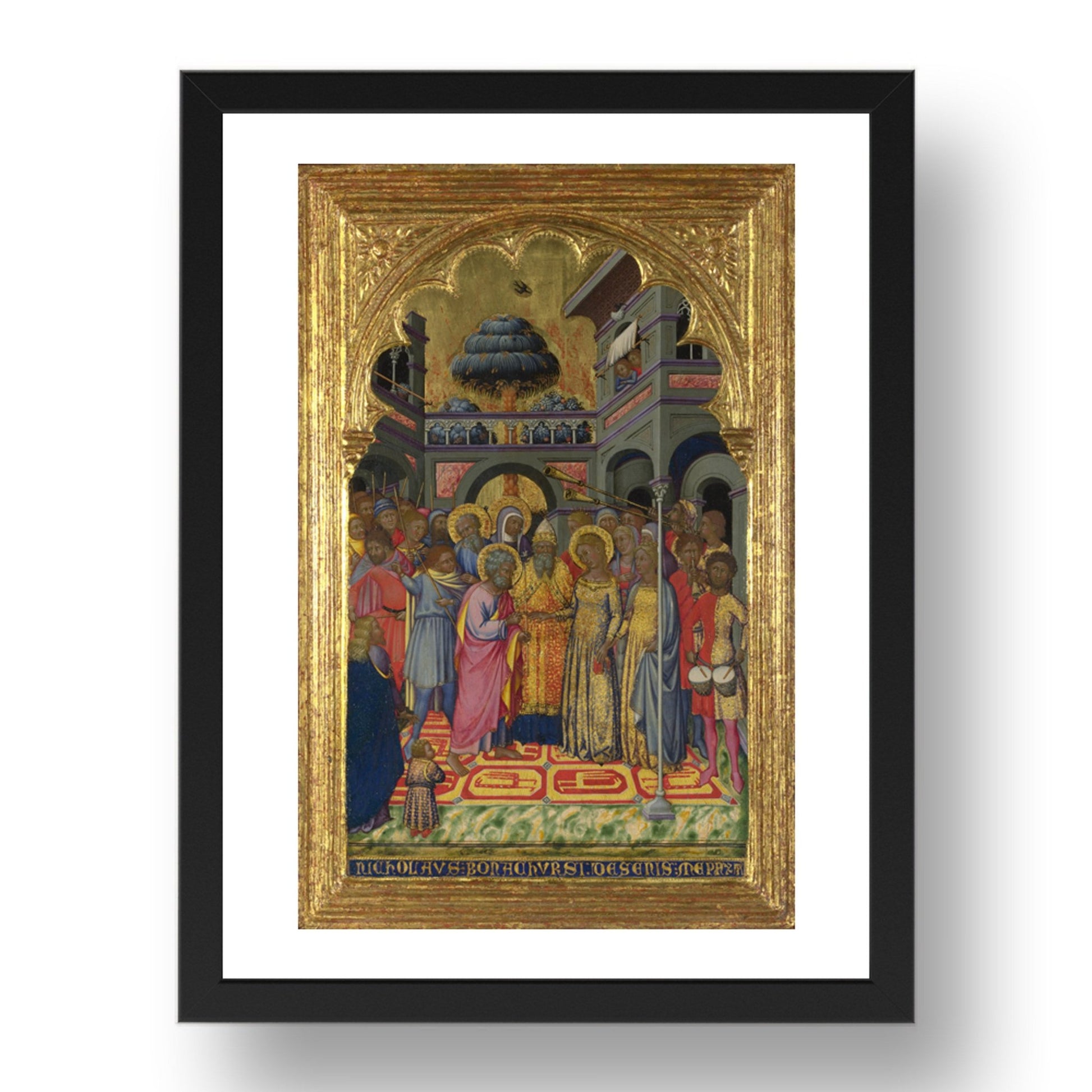 Niccolo di Buonaccorso: The Marriage of the Virgin, Poster in 17x13"(A3) Frame