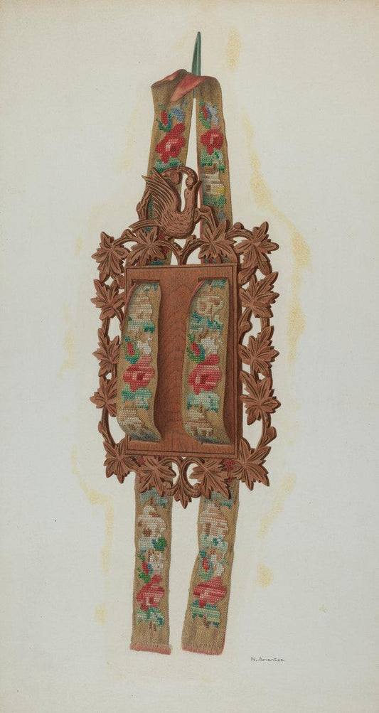 Nicholas Amantea:Newspaper Wall Rack,16x12"(A3) Poster