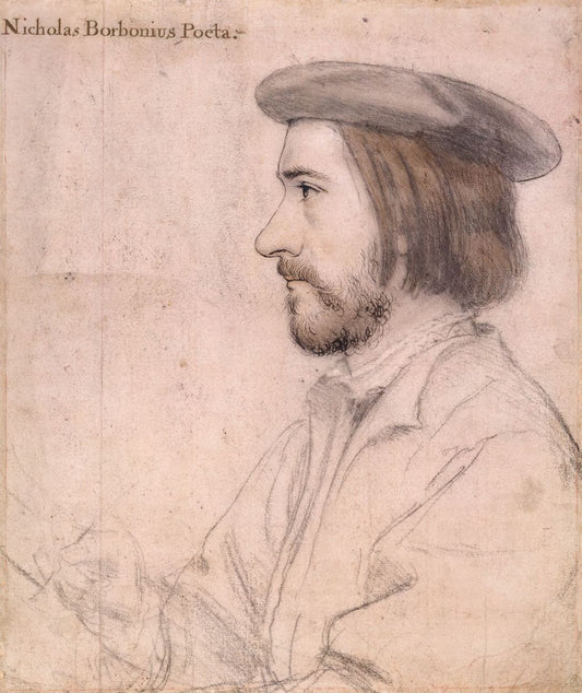 Nicholas Bourbon (c.1503-1549/50), vintage artwork by Hans Holbein the Younger, A3 (16x12") Poster Print