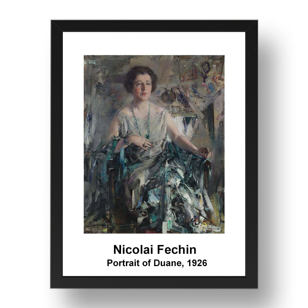 Nicolai Fechin: Portrait of Duane 1926, vintage impressionist artwork, 17x13"(A3) Frame
