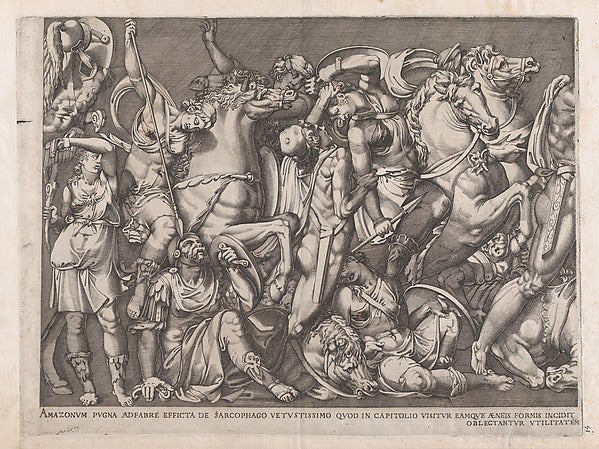 Nicolas Beatrizet )Speculum Romanae Magnificentiae Battle-16x12"(A3) Poster