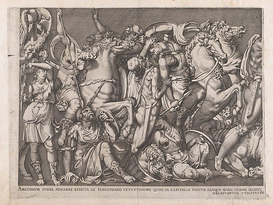 Nicolas Beatrizet )Speculum Romanae Magnificentiae Battle-16x12"(A3) Poster