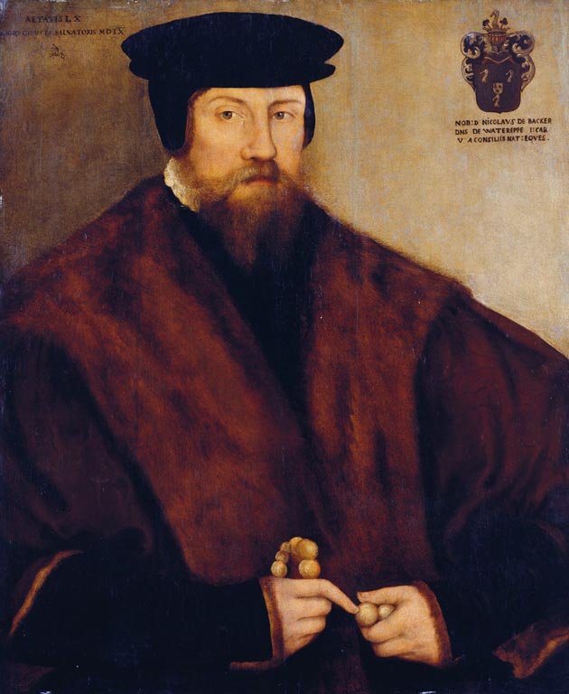 Nicolas de Backer, vintage artwork by Lucas Cranach the Elder, A3 (16x12") Poster Print