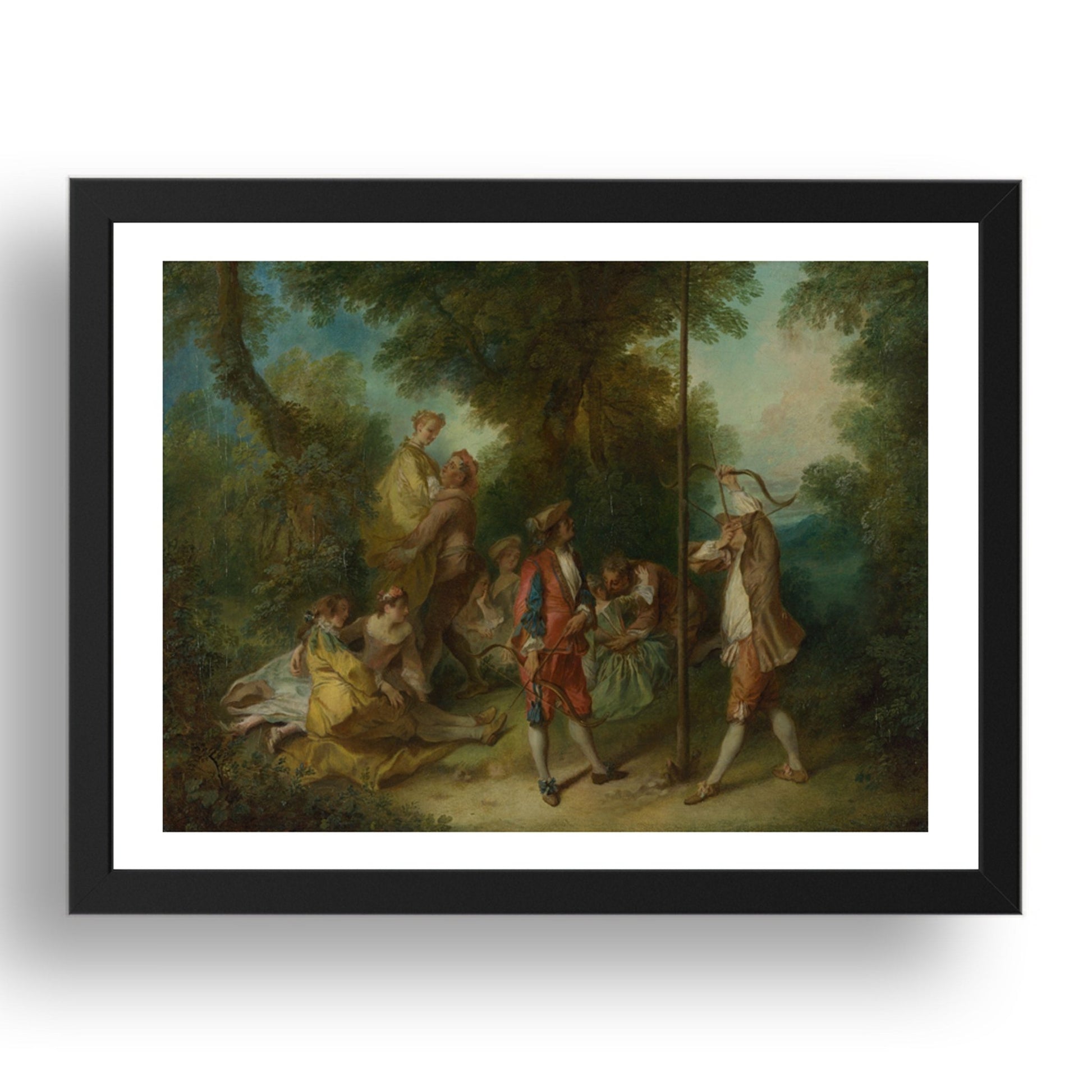 Nicolas Lancret: The Four Ages of Man: Maturity, Poster in 17x13"(A3) Frame