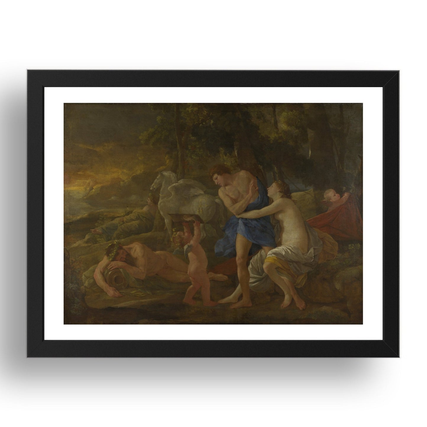Nicolas Poussin: Cephalus and Aurora, Poster in 17x13"(A3) Frame