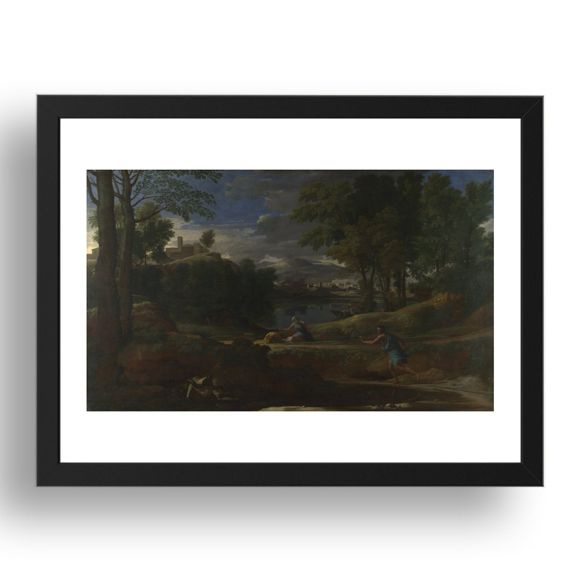 Nicolas Poussin: Landscape with a Man killed by a Snake, Poster in 17x13"(A3) Frame