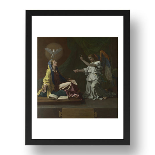 Nicolas Poussin: The Annunciation, Poster in 17x13"(A3) Frame