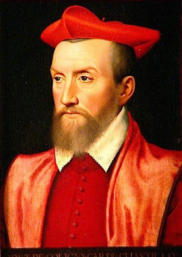 Odet de Coligny, Cardinal de Chatillon, vintage artwork by French School 16th Century - Unknown, A3 (16x12") Poster Print