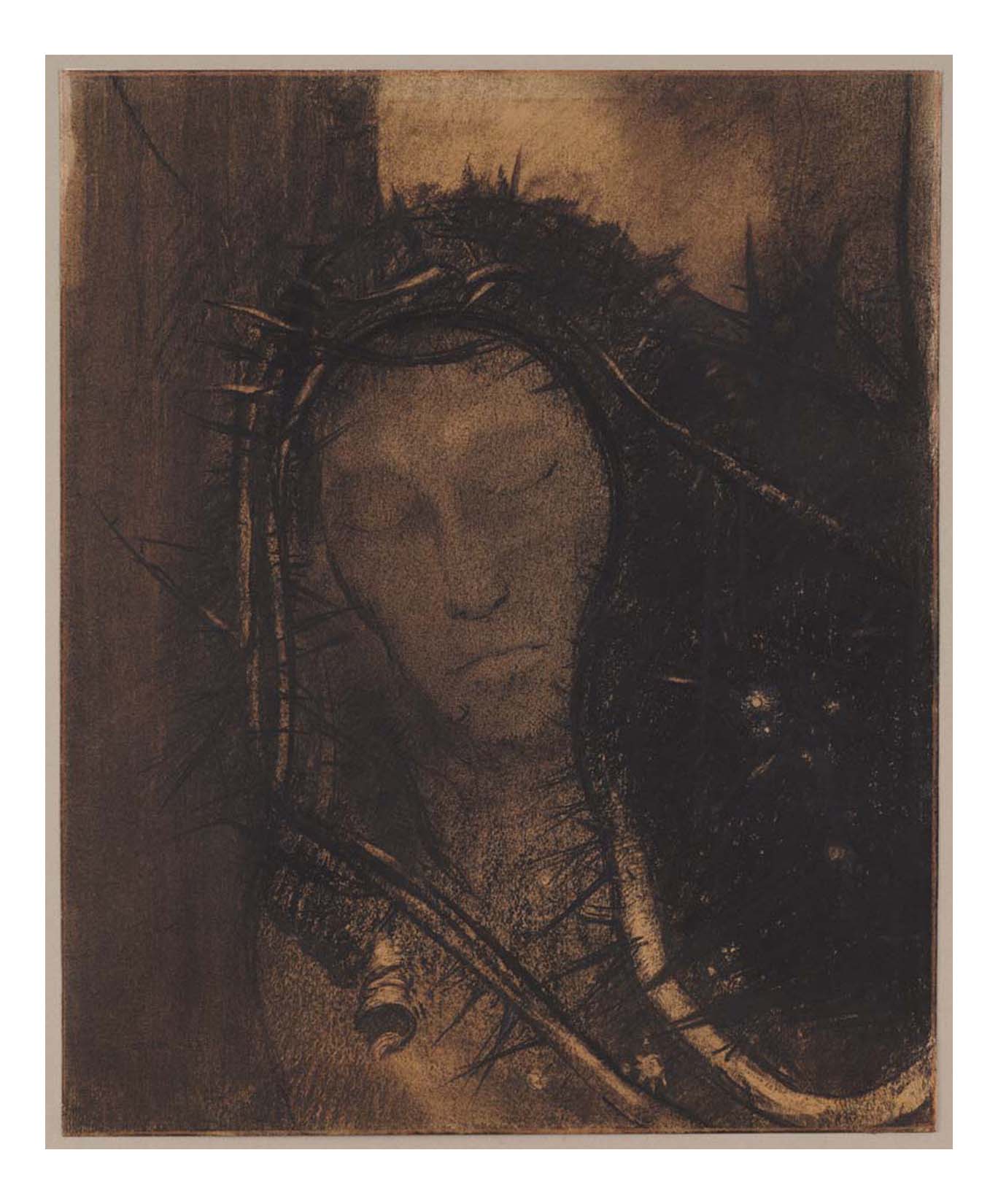 Odilon Redon - Christ, 16x12" (A3) Poster Print