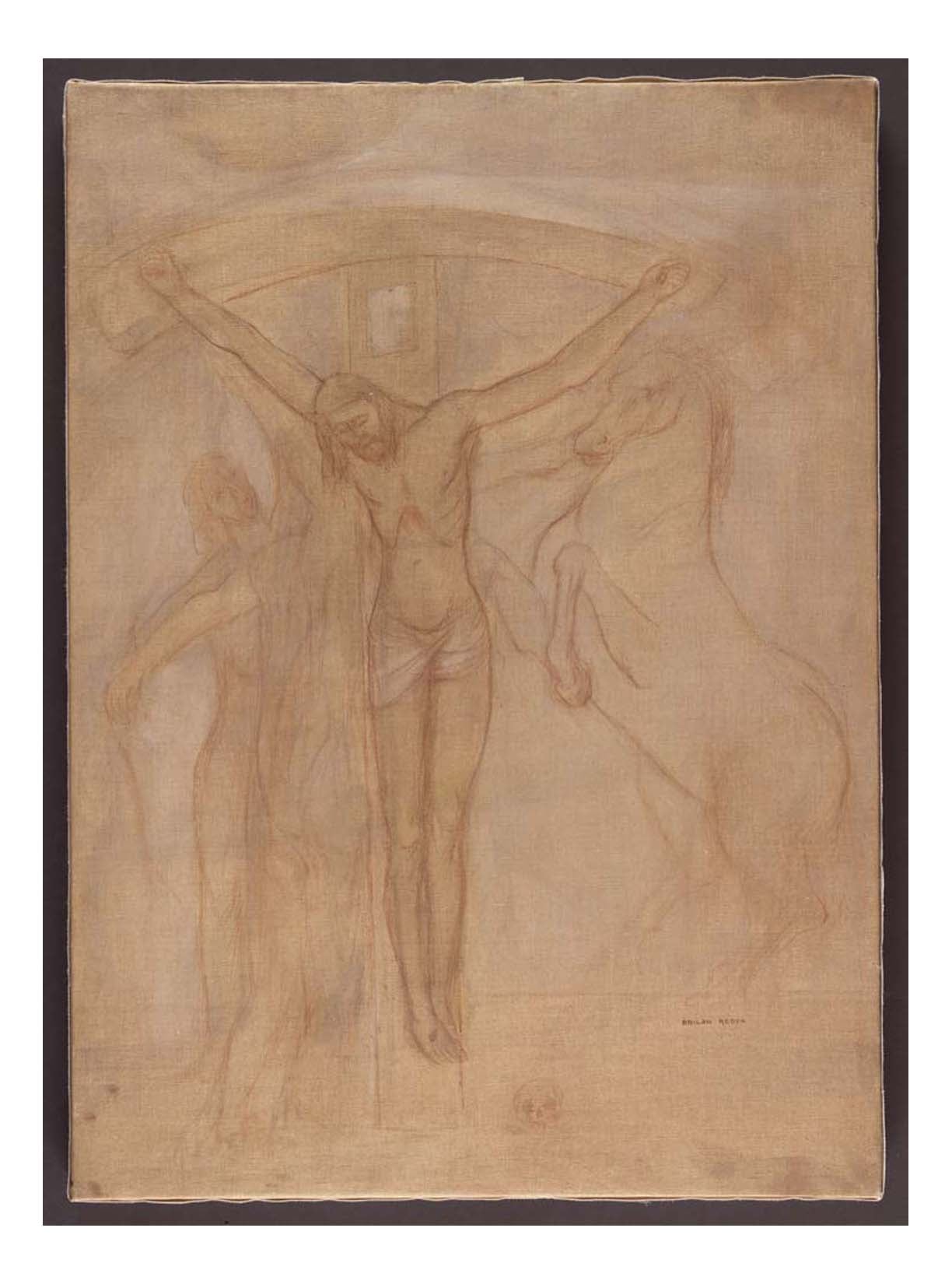 Odilon Redon - Christ on the Cross, 16x12" (A3) Poster Print