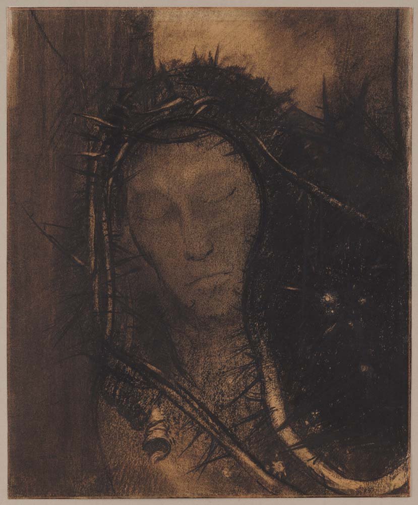 Odilon Redon - Christ, vintage art, A3 (16x12")  Poster Print 