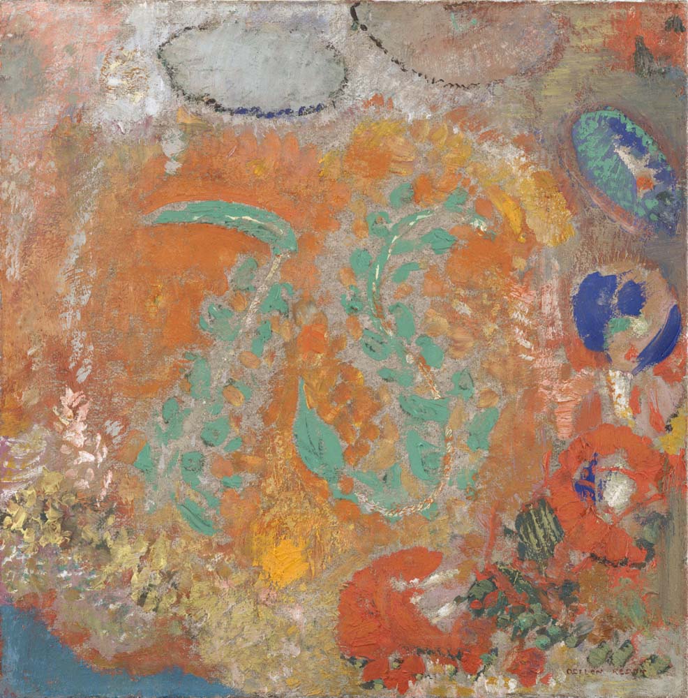 Odilon Redon - Composition Flowers without a Vase, vintage art, modern poster print