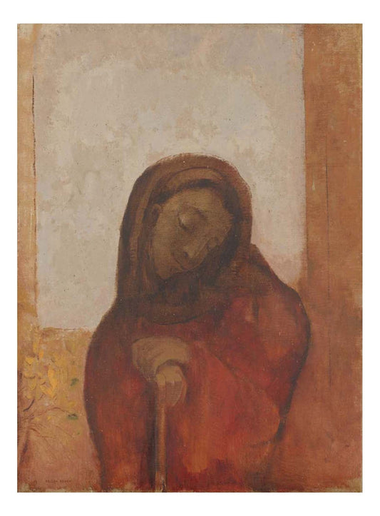 Odilon Redon - Despair, 16x12" (A3) Poster Print