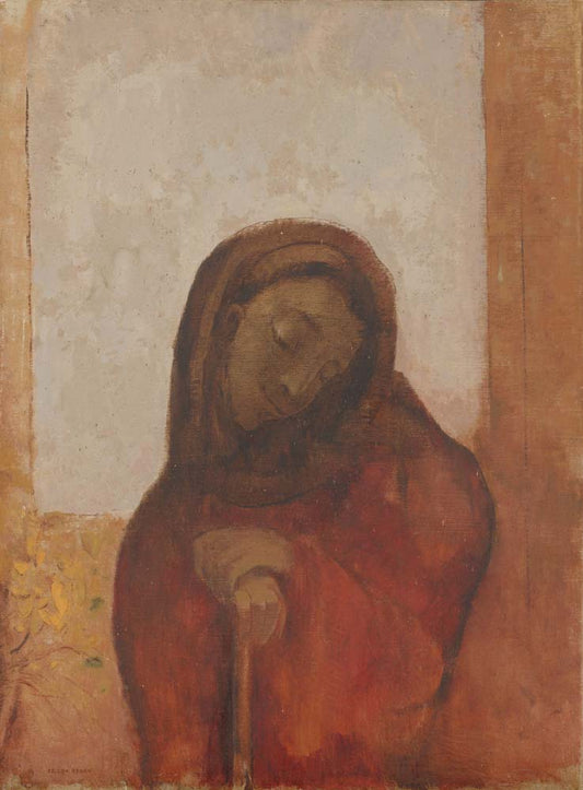 Odilon Redon - Despair, vintage art, modern poster print