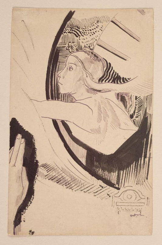 Odilon Redon - Diana, vintage art, modern poster print