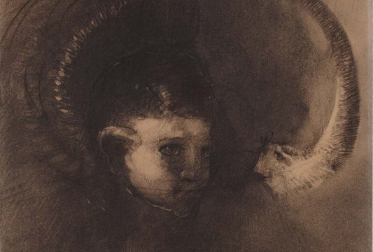 Odilon Redon - Dream Polyp, vintage art, A3 (16x12")  Poster Print 